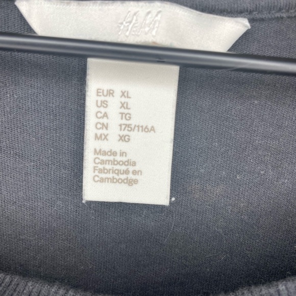 Ladies XL vintage inspired t-shirt dark grey with Eagle and red lettering - Picture 3 of 6